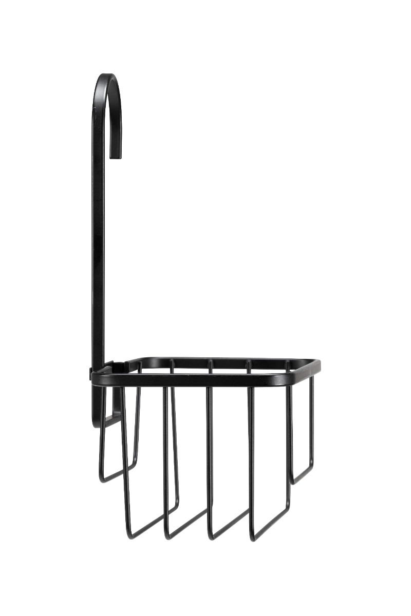 Croydex Hook Over Shower Caddy Matt Black QM260421 plumbflex.co.uk