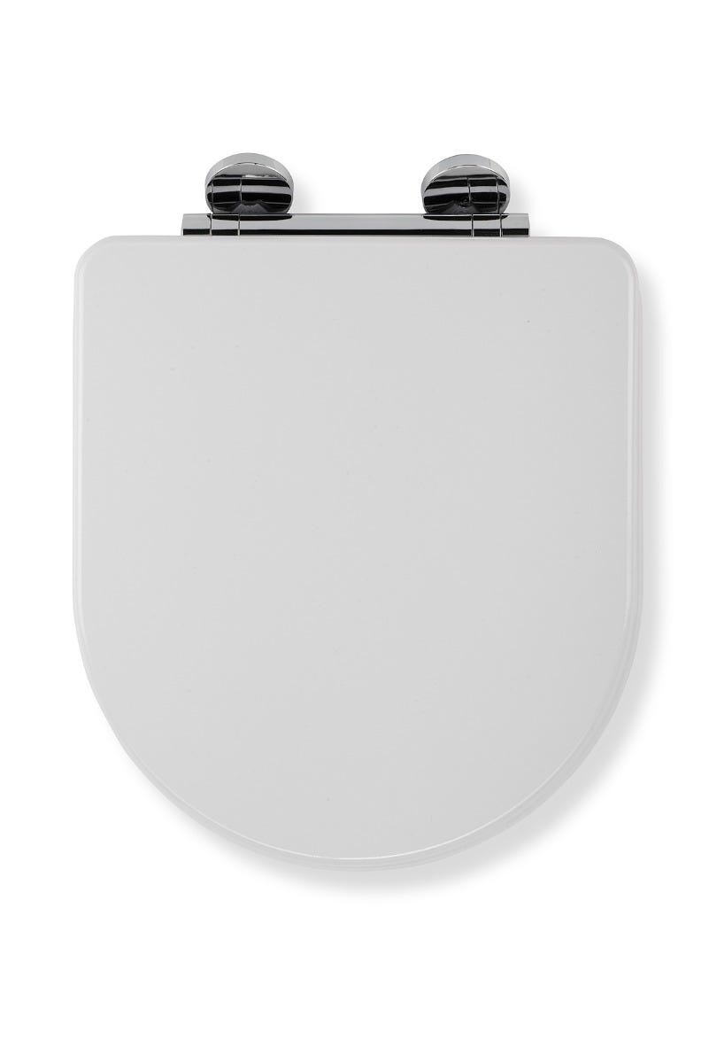 Croydex Garda Moulded Wood FlexiFix Toilet Seat White WL600922H
