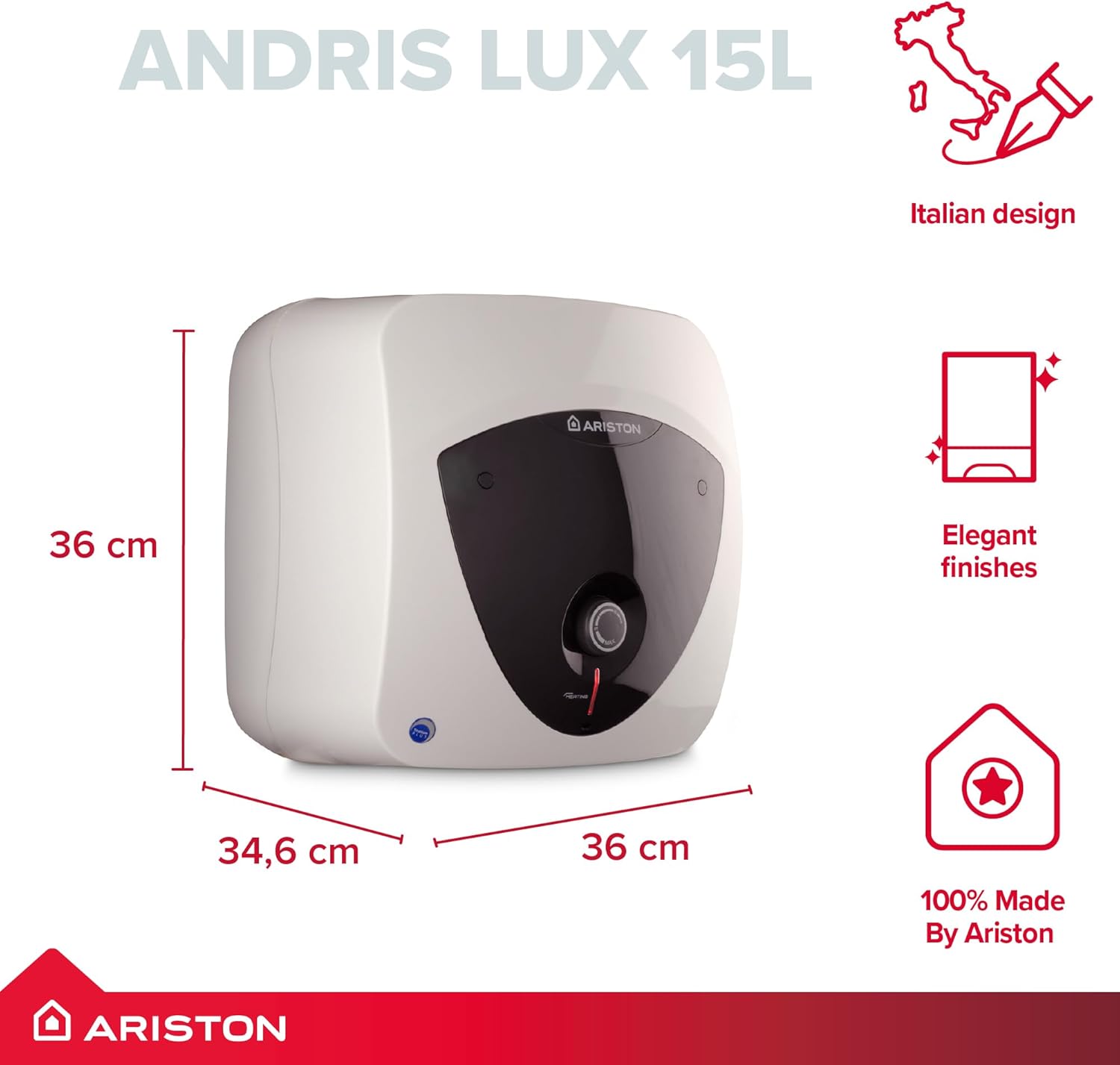 Ariston Andris Lux 15L Undersink 2KW - 3100310