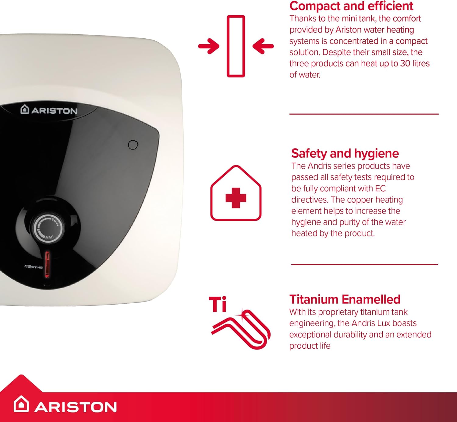 Ariston Andris Lux 15L Undersink 2KW - 3100310