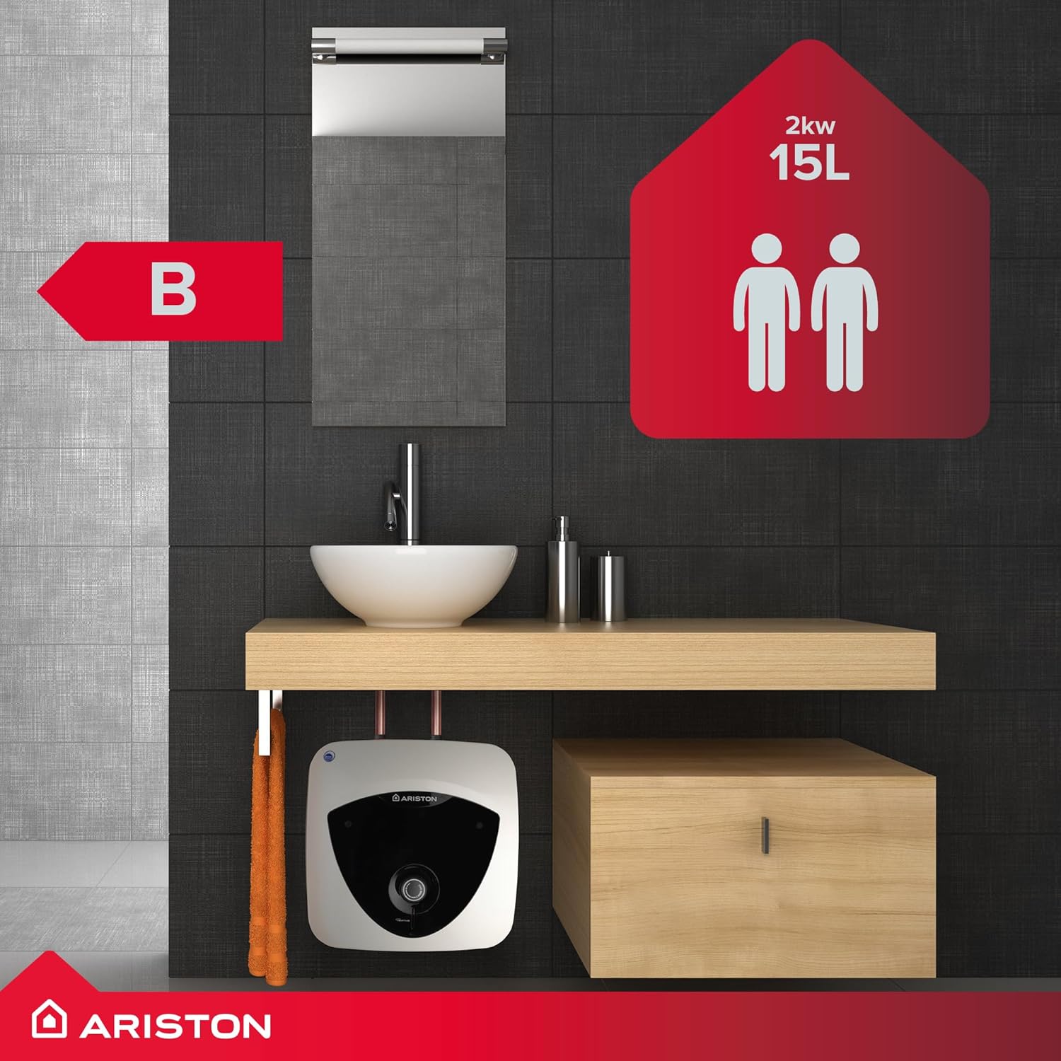 Ariston Andris Lux 15L Undersink 2KW - 3100310