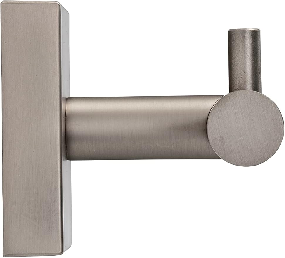 Croydex Chiswick Flexi-Fix Double Robe Hook Brushed Nickel QM449143