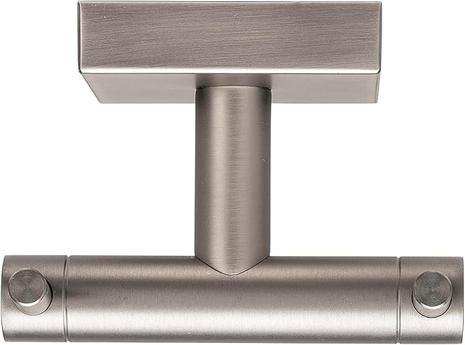 Croydex Chiswick Flexi-Fix Double Robe Hook Brushed Nickel QM449143