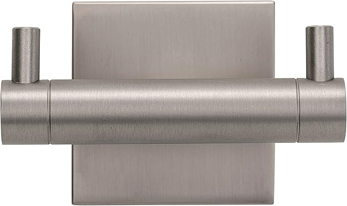 Croydex Chiswick Flexi-Fix Double Robe Hook Brushed Nickel QM449143