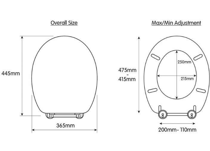 Croydex Davos Antique Effect Flexi-Fix Toilet Seat WL602250H