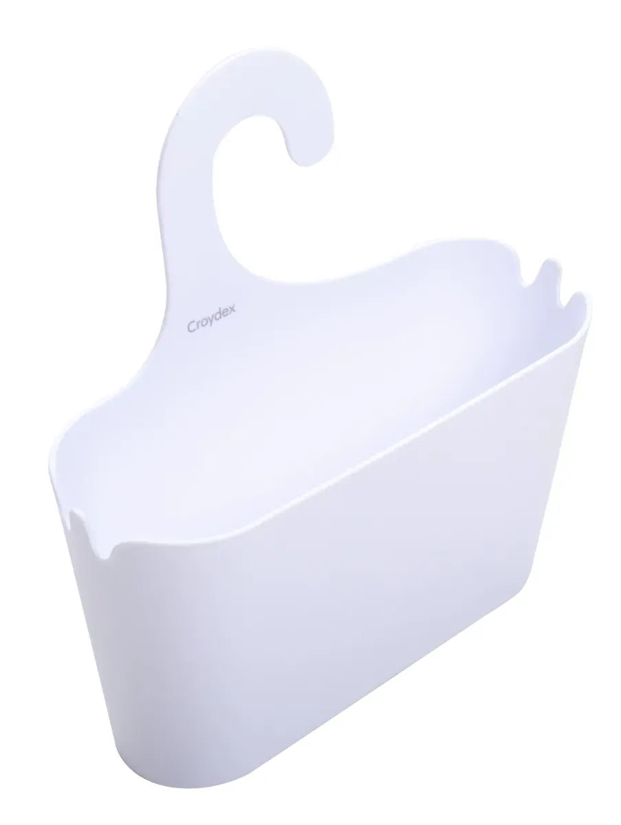 Croydex Hook Over Plastic Shower Caddy White PA120822