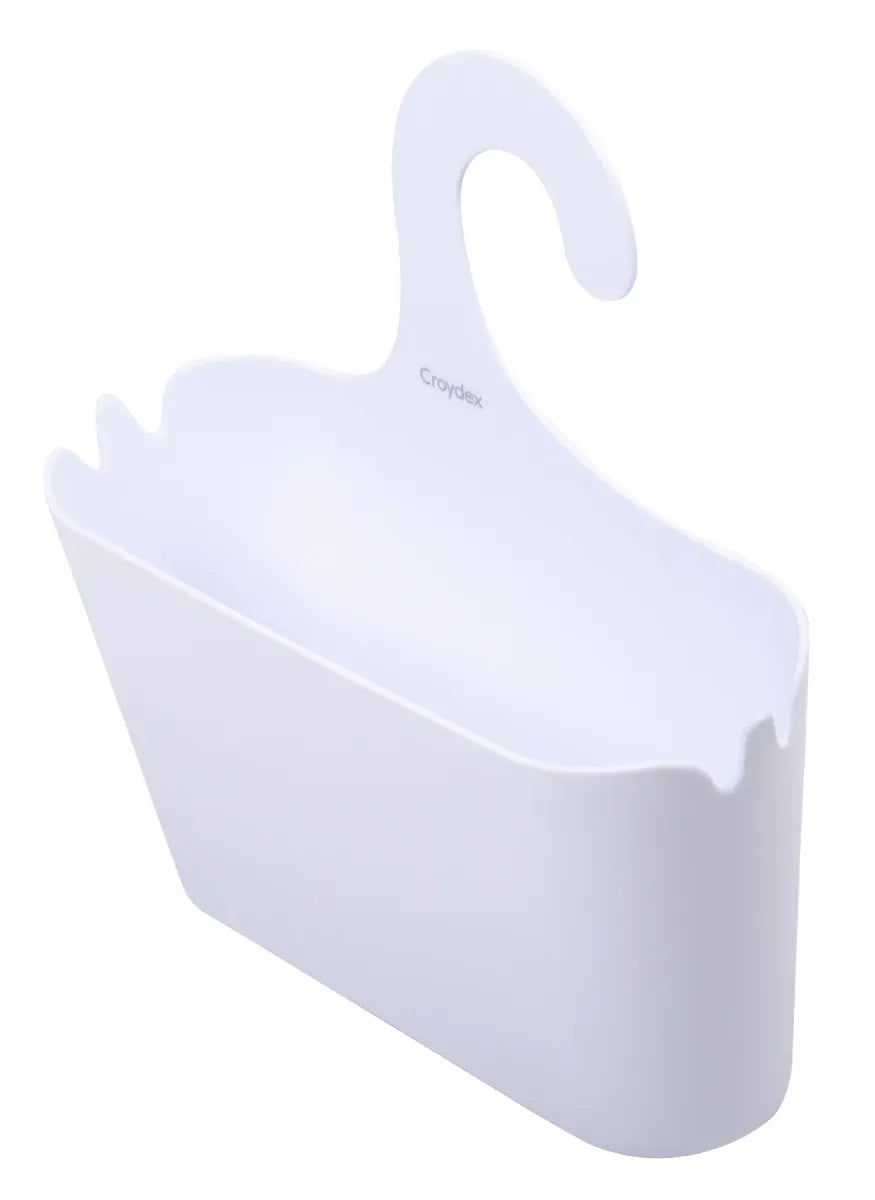 Croydex Hook Over Plastic Shower Caddy White PA120822