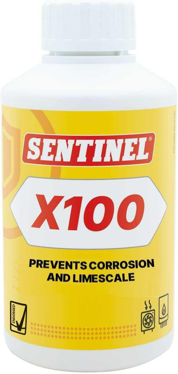 Sentinel X100 Central Heating Protector Inhibitor 500ml Bottle (Double ...