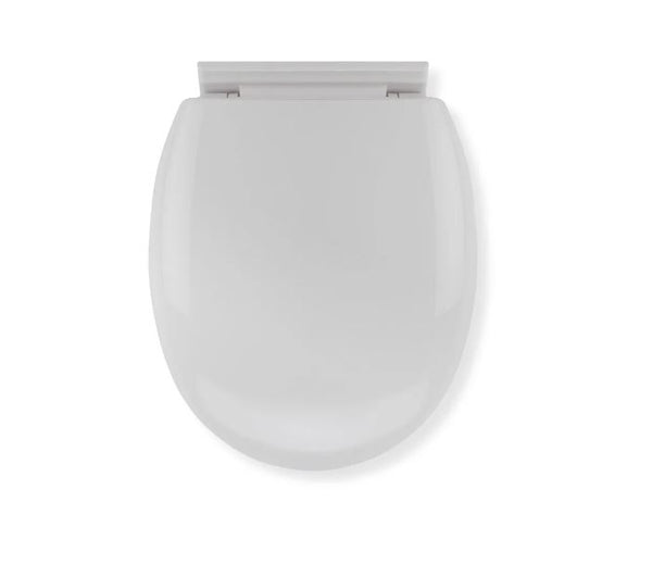 Croydex WL400022H Soft Close toilet seat, Anti-bac polypropylene, white