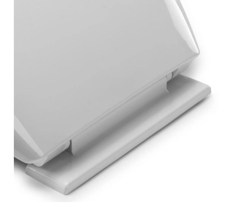 Croydex WL400022H Soft Close toilet seat, Anti-bac polypropylene, white