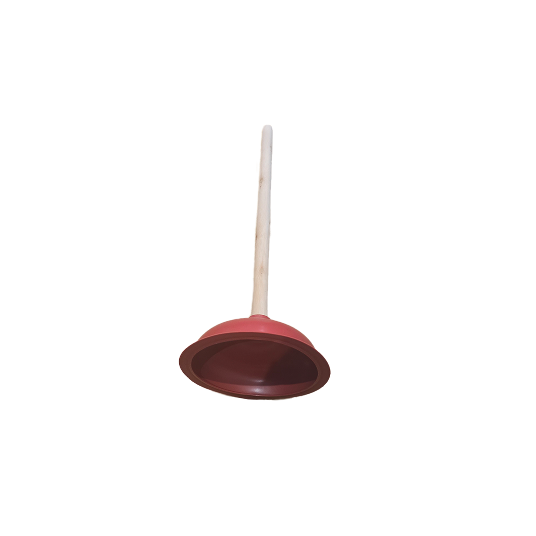 Plumbflex Heavy Duty Toilet Plunger With Wooden Handle