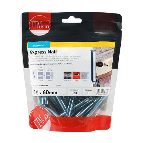 Timco Express Nails - Zinc 6.0 x 60 - 90 Pieces