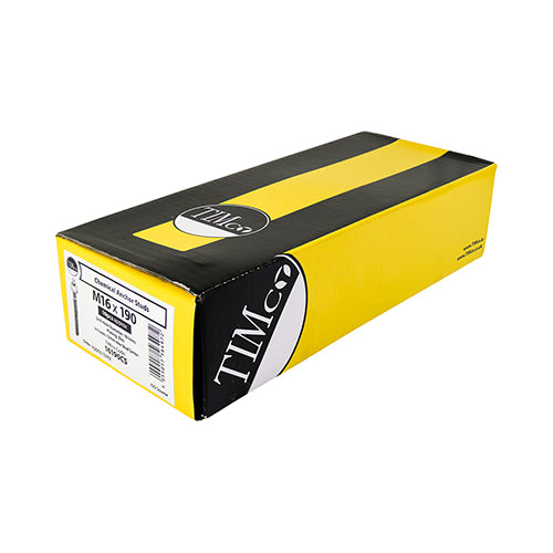 Timco Chemical Anchor Threaded Studs, Nuts & Washers - Zinc M8 x 110 - 10 Pieces