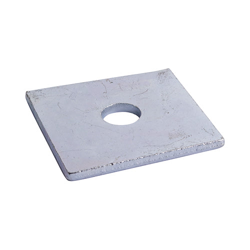 Timco Square Plate Washers - Zinc M10 x 50 x 50 x 3