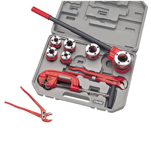 Pluming Thread Size Kit Clarke CHT418 - 10 Piece Pipe Thread Kit – plumbflex.co.uk