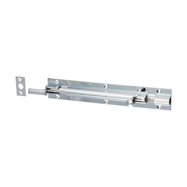 Timco Necked Barrel Bolt - Polished Chrome 150 x 25mm