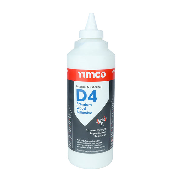 Timco Internal & External D4 Premium Wood Adhesive 1L