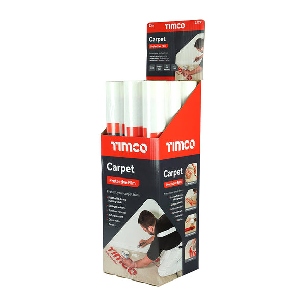 Timco Protective Film - For Carpet 25m x 0.6m