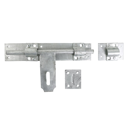 Timco Heavy Cross Pattern Door Bolt - Hot Dipped Galvanised 12"