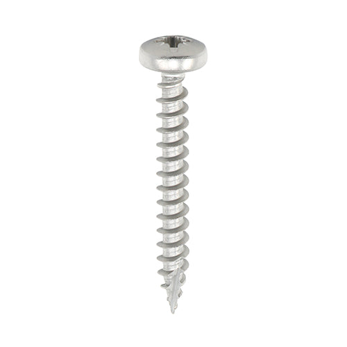 Timco Classic Multi-Purpose Screws - PZ - Pan Head - A2 Stainless Steel 3.5 x 25 - 200 Pieces