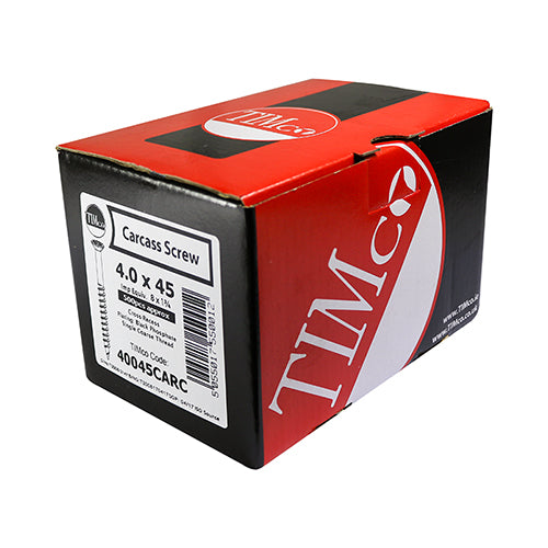 Timco Furniture Carcass Screws - PZ - Black 4.0 x 33 - 500 Pieces