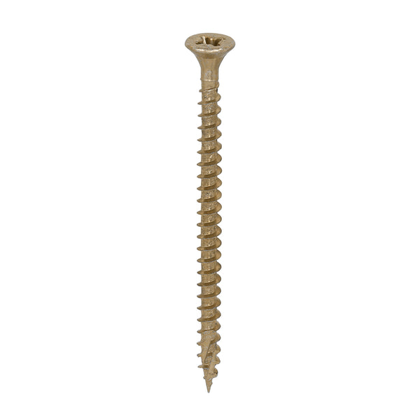 Timco C2 Strong-Fix Multi-Purpose Premium Screws - Industry Pack - PZ - Double Countersunk - Yellow 4.0 x 60 - 1000 Pieces
