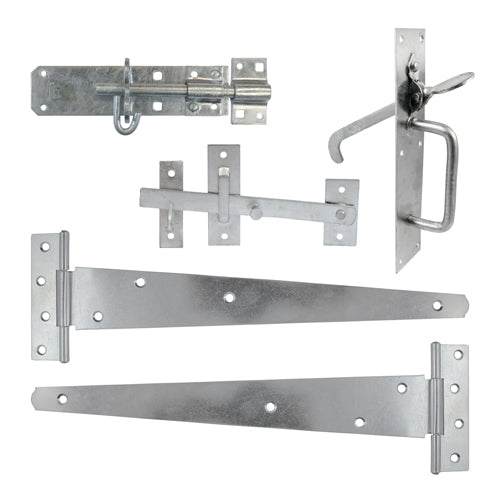 Timco Side Gate Kit - Suffolk Latch - Hot Dipped Galvanised 18"