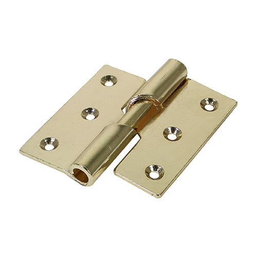 Timco Rising Butt Hinge (466) - Left Hand - Electro Brass 75 x 72