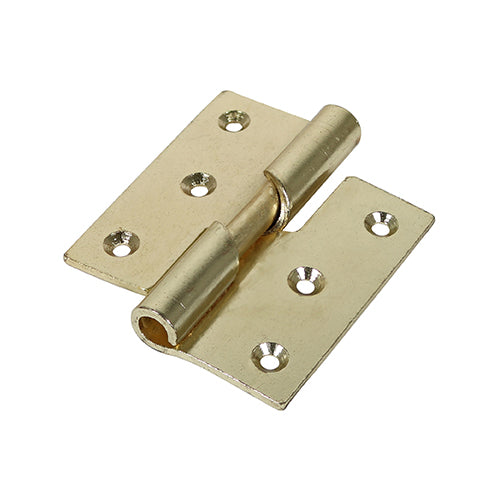 Timco Rising Butt Hinge (466) - Right Hand - Electro Brass 75 x 72