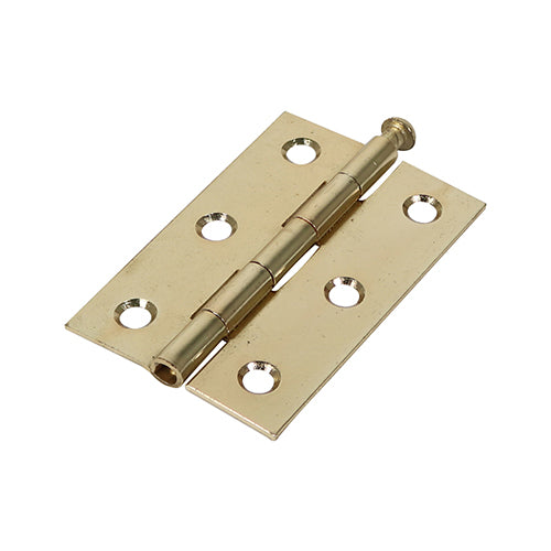 Timco Butt Hinge - Loose Pin (1840) - Electro Brass 75 x 50
