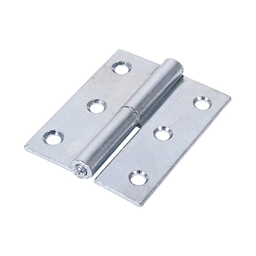 Timco Lift Off Hinge (457) - Left Hand - Zinc 75 x 62