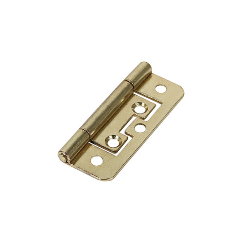 Timco Flush Hinge (105) - Electro Brass 63 x 37