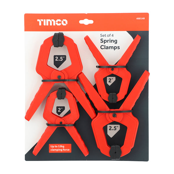 Timco Spring Clamp Set 4 Pieces