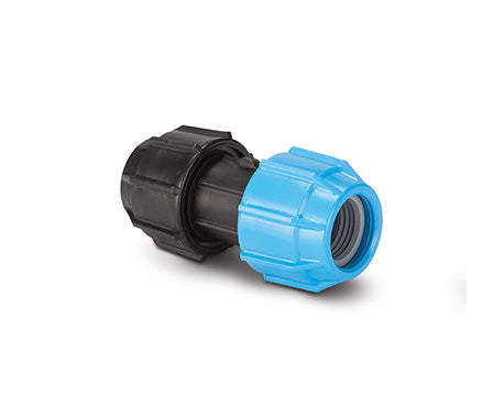 Polypipe Polyfast 20mm x 1/2inch Metric To Imperial Coupler Black/Blue PF48120