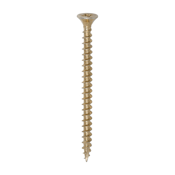 Timco C2 Strong-Fix Multi-Purpose Premium Screws - Industry Pack - PZ - Double Countersunk - Yellow 5.0 x 70 - 1000 Pieces