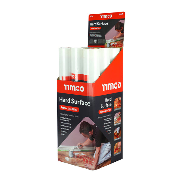 Timco Protective Film - For Hard Surfaces 50m x 0.6m