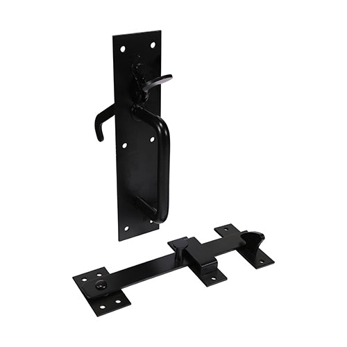 Timco Suffolk Latch - Heavy Duty - Black 219 x 50mm