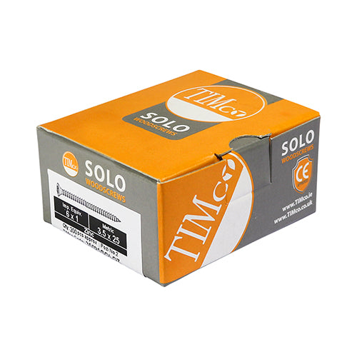 Timco Solo Chipboard & Woodscrews - PZ - Double Countersunk - Zinc 6.0 x 120 - 100 Pieces