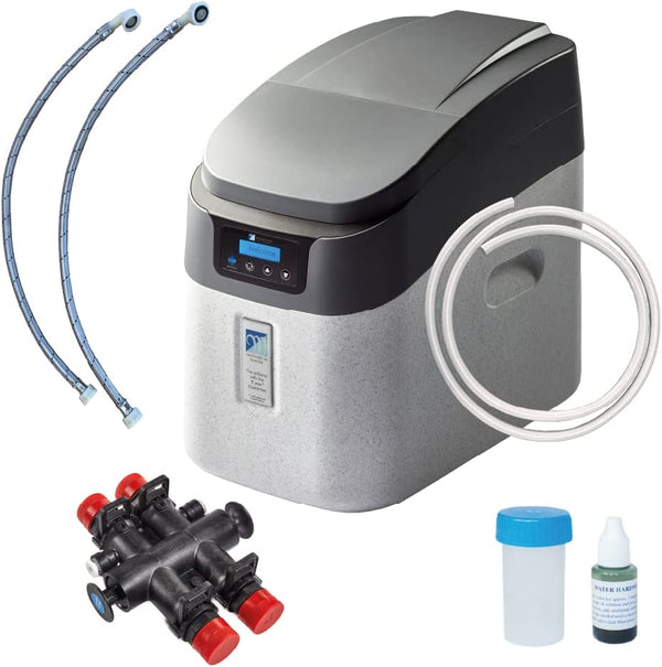 Monarch MiniAqua HE Water Softener 15mm Hoses + 10Kg salt tablets included