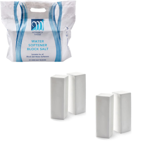 Monarch 2x Ultimate Water Softener Block Salt - 4 blocks of 4kg