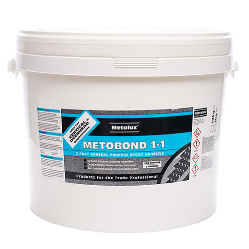 Timco Metolux Metobond 1-1 Epoxy Building Adhesive - Light Grey 10kg