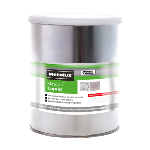 Timco Metolux 2 Part Metoset Liquid Mortar - Grey 1kg