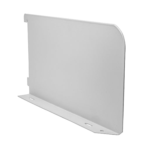 Timco Twin Slot Shelf End - White 200mm