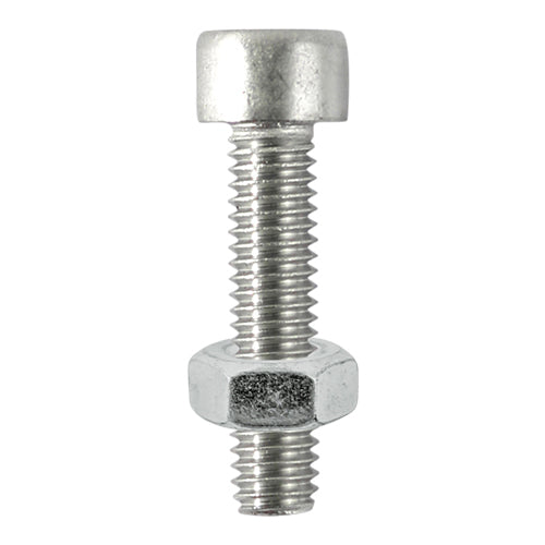 Timco Socket Screws & Hex Nuts - Cap - Stainless Steel M8 x 25 - 4 Pieces