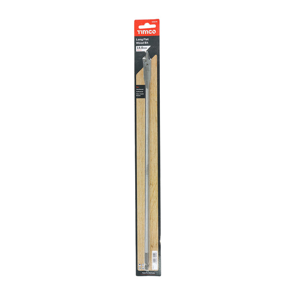 Timco Long Flat Wood Bit 14.0 x 400