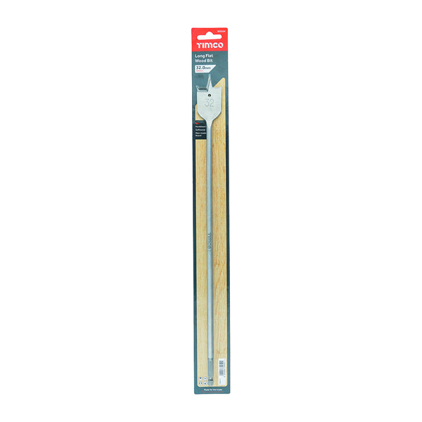 Timco Long Flat Wood Bit 32.0 x 400