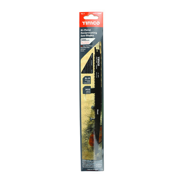 Timco Reciprocating Saw Blades - Wood Cutting - Bi-Metal S1411DF - 5 Pieces