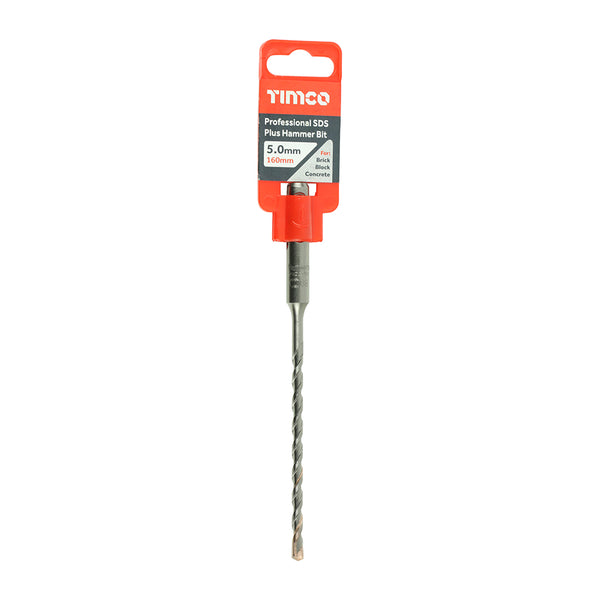 Timco Professional SDS Plus Hammer Bit 5.0 x 160