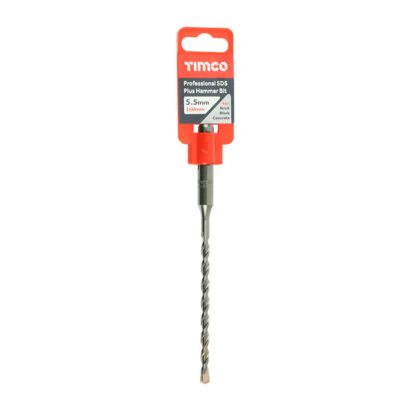 Timco Professional SDS Plus Hammer Bit 5.5 x 160