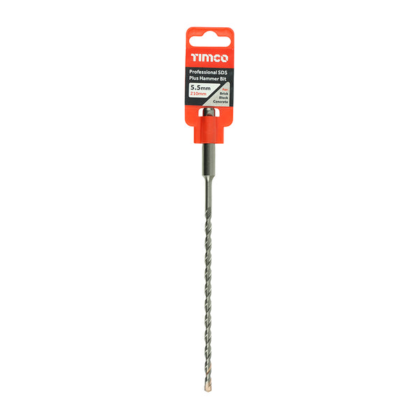 Timco Professional SDS Plus Hammer Bit 5.5 x 210